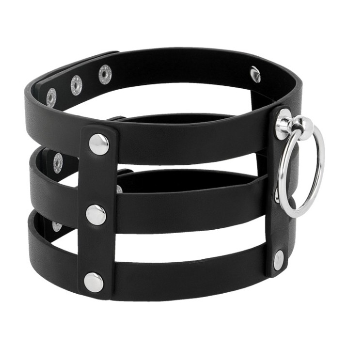 COQUETTE CHIC DESIRE Fetish-style vegan leather choker