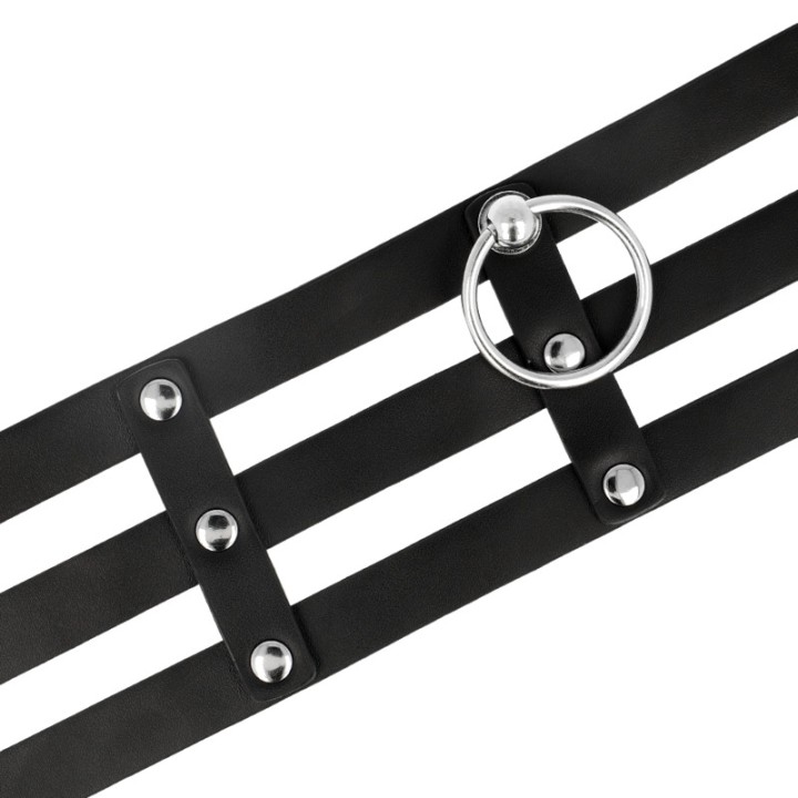 COQUETTE CHIC DESIRE Collier ras-de-cou en cuir végan de