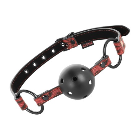 mordaza de bola de cuir vegà red edition