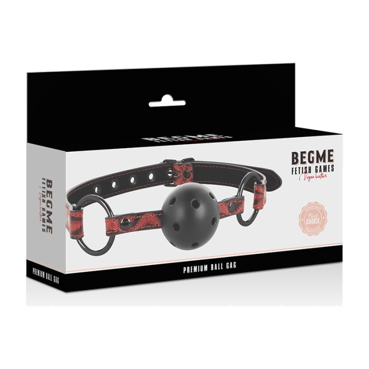BEGME FETISH GAMES Bolă de cuie vegetală RED EDITION