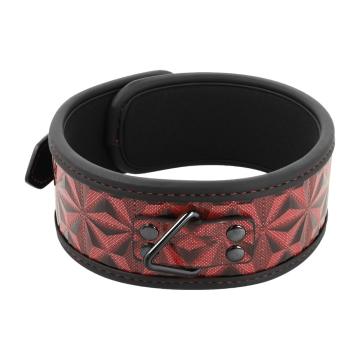 BEGME FETISH GAMES Vegan leather collar with neoprene lining