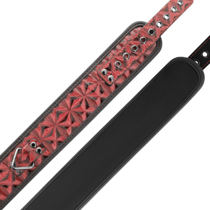 BEGME FETISH GAMES Vegan leather collar with neoprene lining
