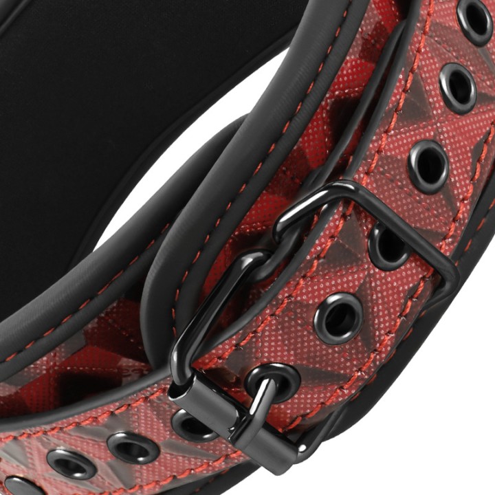 BEGME FETISH GAMES Collier en cuir végan avec doublure