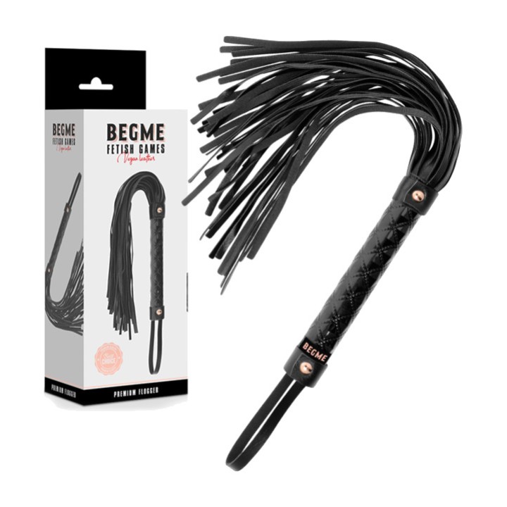 BEGME FETISH GAMES Làtig de cuir vegà BLACK-EDITION D-229254