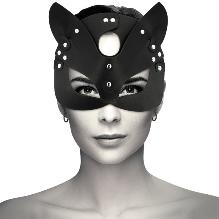 COQUETTE CHIC DESIRE Vegan leather mask with cat ears