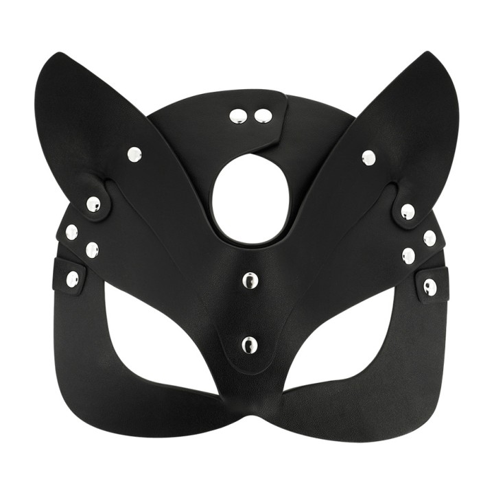 COQUETTE CHIC DESIRE Máscara de cuero vegano con orejas gato