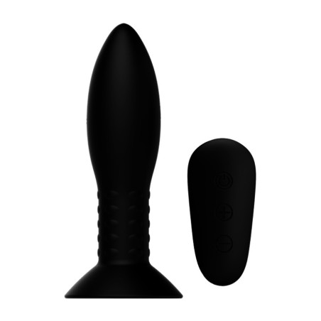 plug anal con bolas rotadoras y control remoto