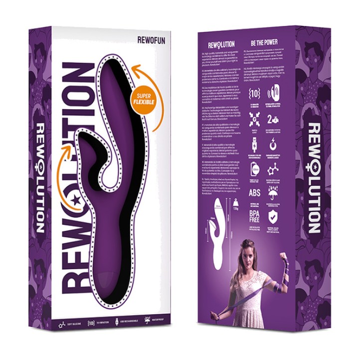REWOLUTION Flexibilis rabbit vibrátor REWOFUN-35141 D-228559