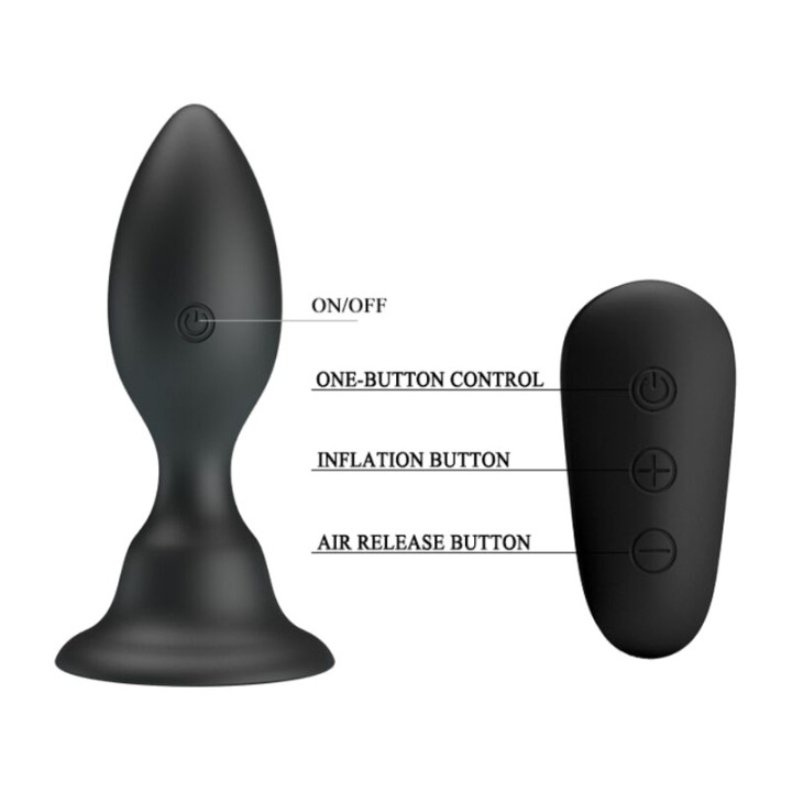 MR PLAY Plug anal vibrant avec télécommande D-226614