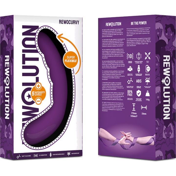 REWOLUTION Rechargeable flexible vibrator REWOCURVY-35138