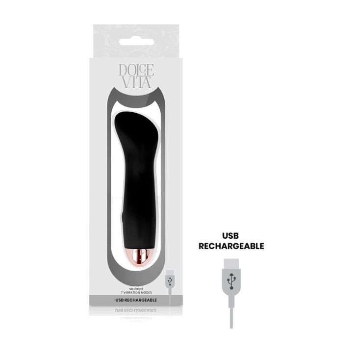 DOLCE VITA 7-speed rechargeable vibrator ONE D-228450VAR