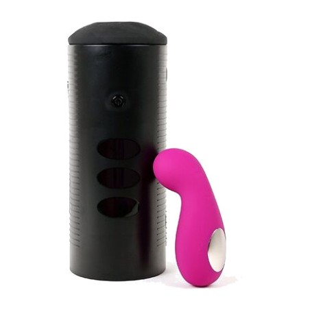 set para parejas de masturbador y estimulador de clítoris titan-cliona