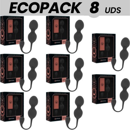 pack de 8 bolas kegel vibradoras recargables nisha 7+1