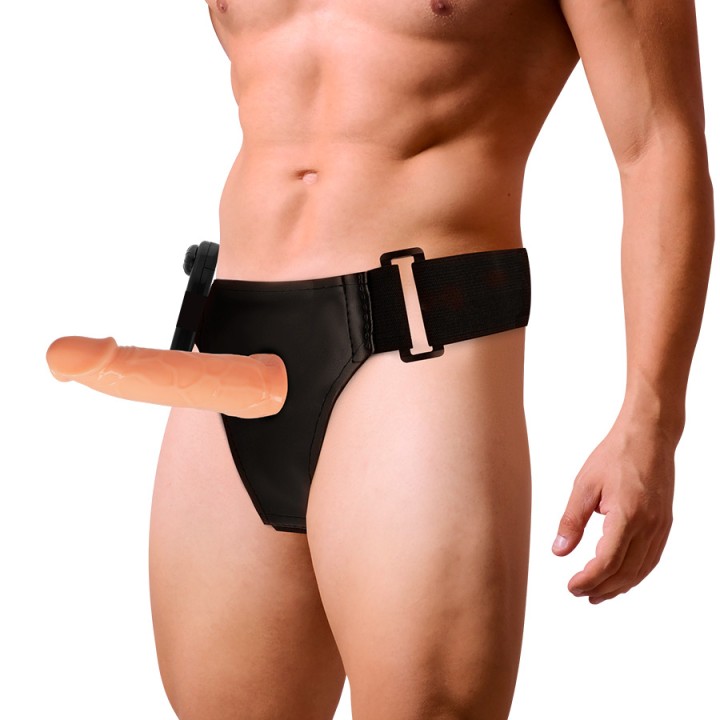 HARNESS ATTRACTION Hollow penis extender with vibration
