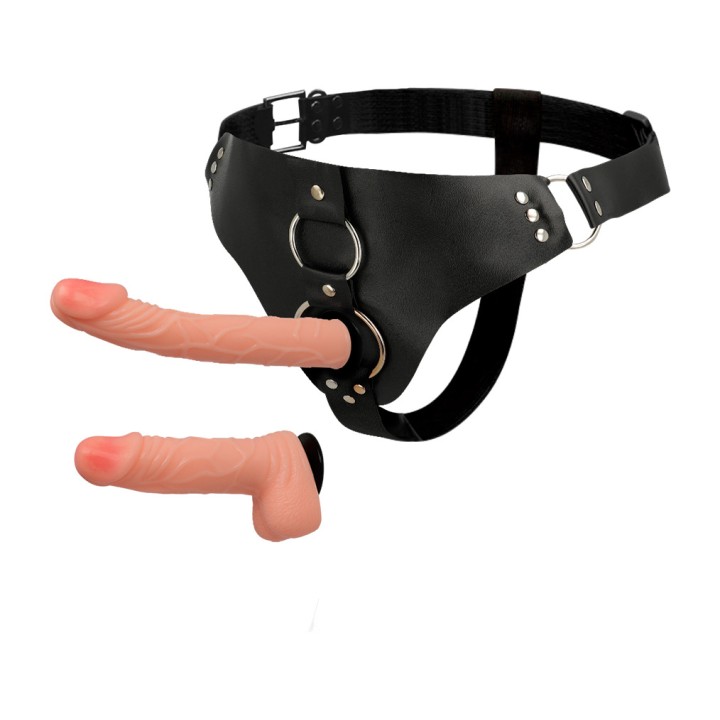 HARNESS ATTRACTION Strap-on-Geschirr mit 2 Dildos