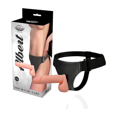 imbracatura strap-on con dildo realistico albert 17,5cm ø4,3cm