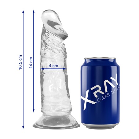realistic dildo clear 16,5cm ø4cm
