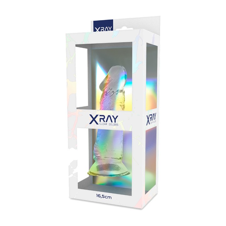 X RAY Gode réaliste CLEAR 16,5CM Ø4CM D-224107