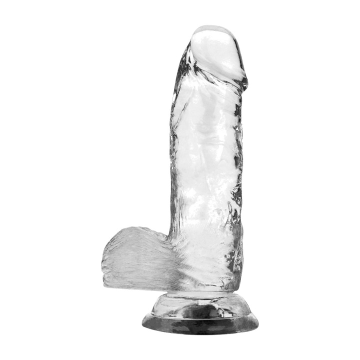 X RAY Dildo realístic amb testicles CLEAR 15,5CM Ø3,5CM