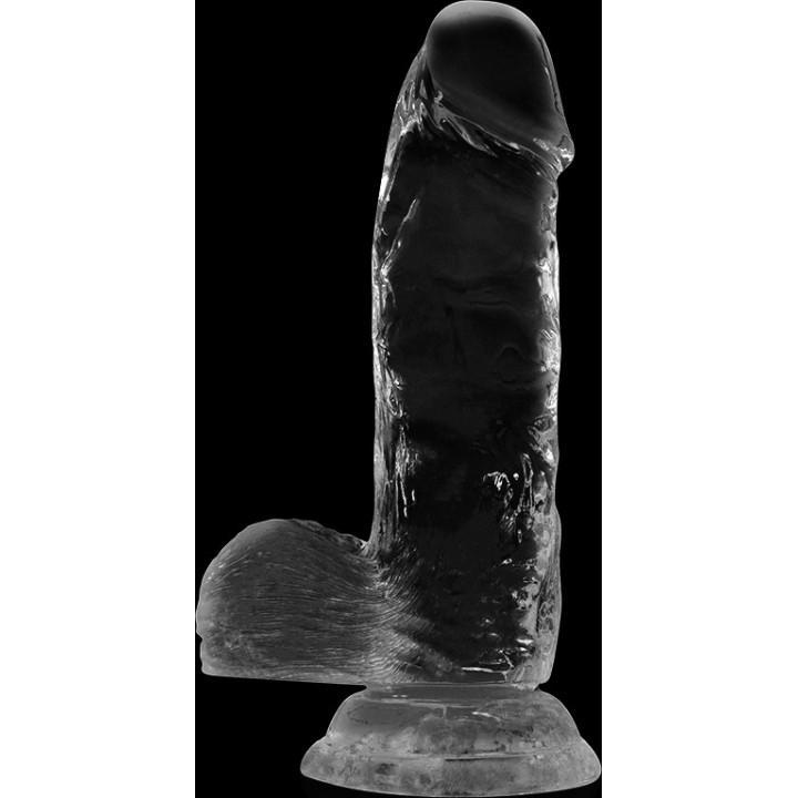 X RAY Realistic dildo with testicles CLEAR 15,5CM Ø3,5CM
