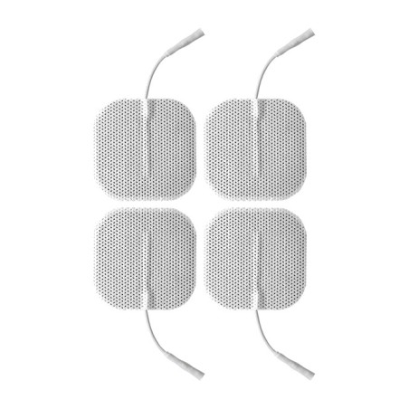 pack of 4 square adhesive electrodes with connector electrapads-32839