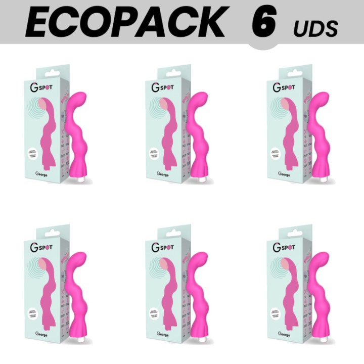 G-SPOT Pack de 6 vibrateurs point G ECOPACK GEORGE D-223508
