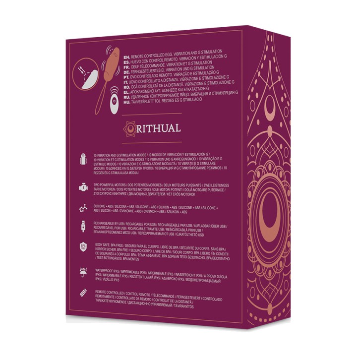 RITHUAL Uovo vibrante punto G con telecomando PRIYA D-227083