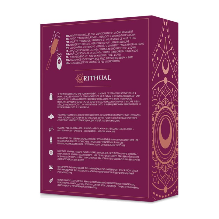 RITHUAL Vibrating egg with back-and-forth motion and remote