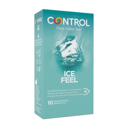 preservativos con efecto refrescante ice feel 10 uds