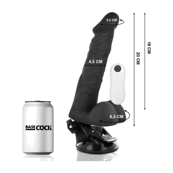 BASECOCK Articulated realistic vibrator with remote control