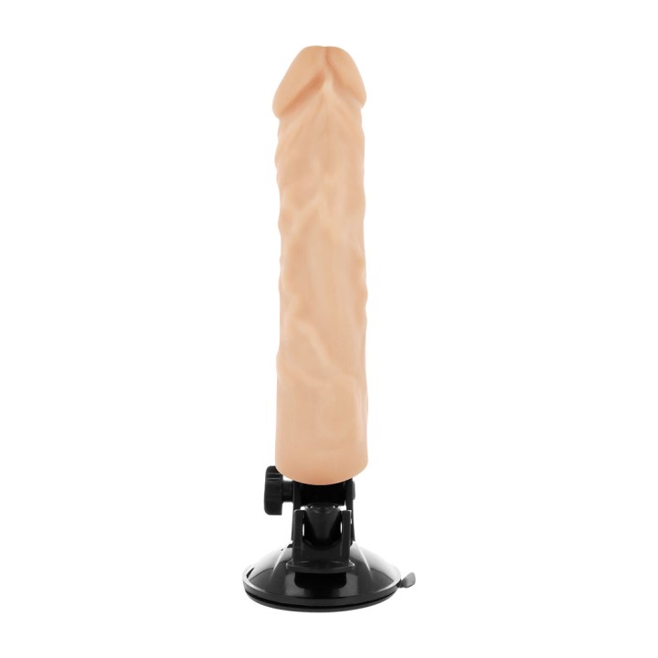 BASECOCK Vibratore realistico con telecomando bianco 21CM