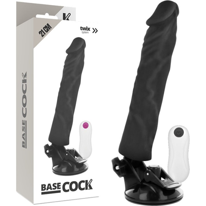 BASECOCK Vibromasseur réaliste avec télécommande blanche