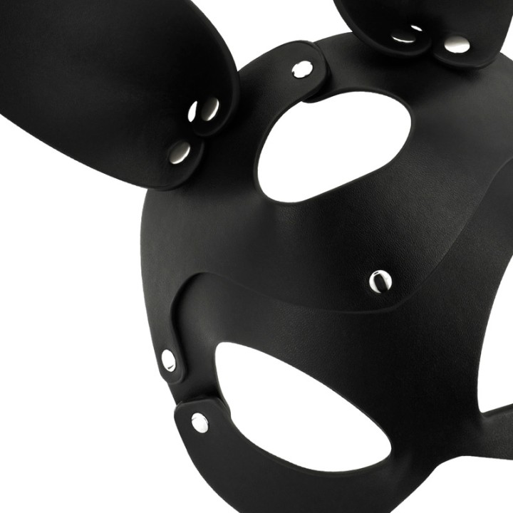 COQUETTE CHIC DESIRE Vegan leather mask with rabbit ears
