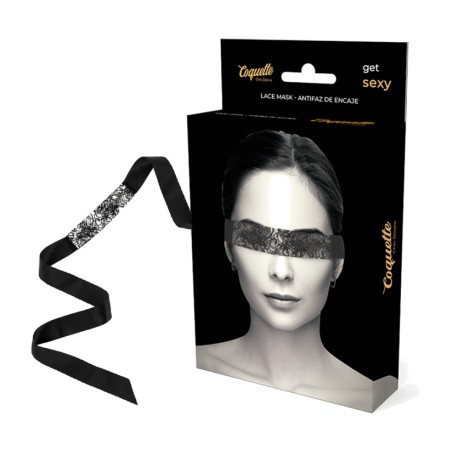 bandeau pour les yeux en dentelle avec ruban