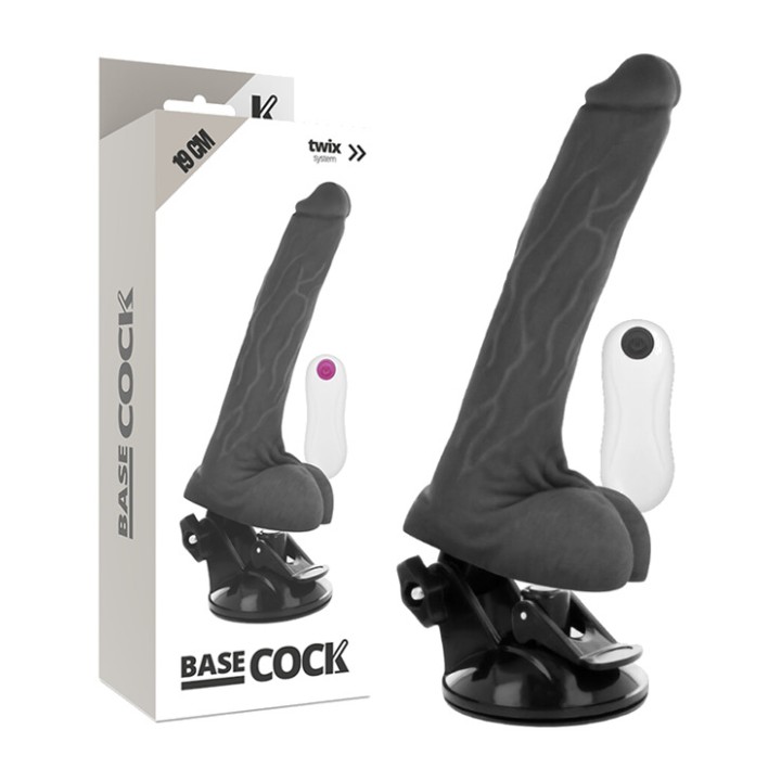 BASECOCK Vibromasseur réaliste avec télécommande 19CM Ø4CM