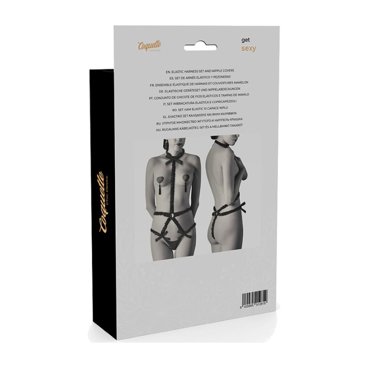 COQUETTE CHIC DESIRE Set de arnés corporal elástico con