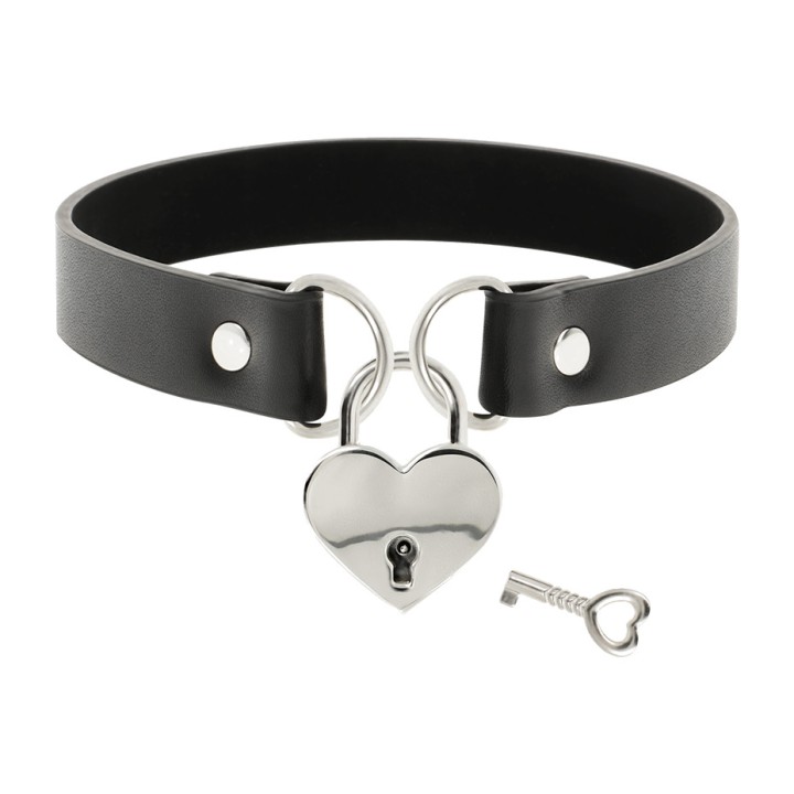 COQUETTE CHIC DESIRE Collier en cuir végan avec accessoire