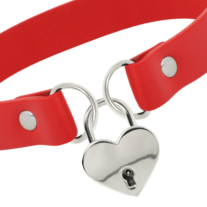 COQUETTE CHIC DESIRE Collier en cuir végan avec accessoire