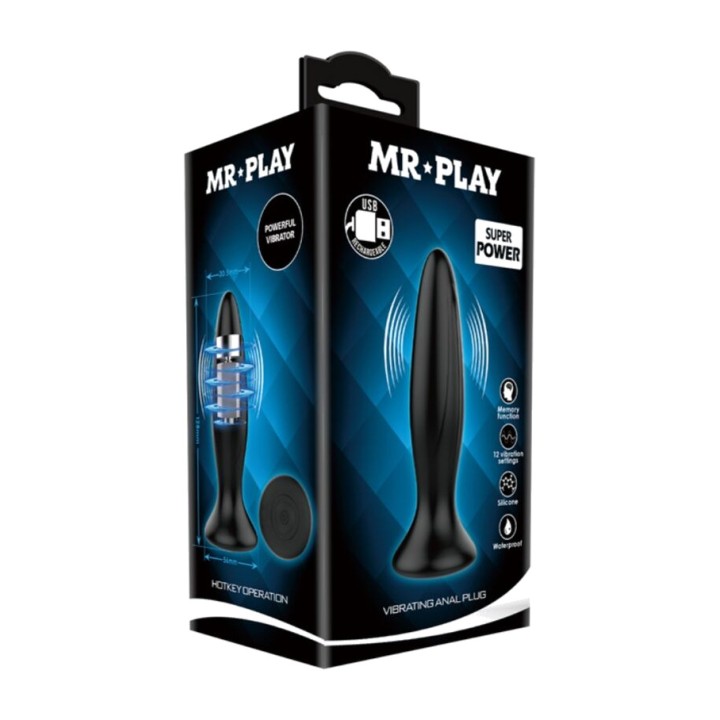 MR PLAY Rechargeable vibrating anal plug D-226634