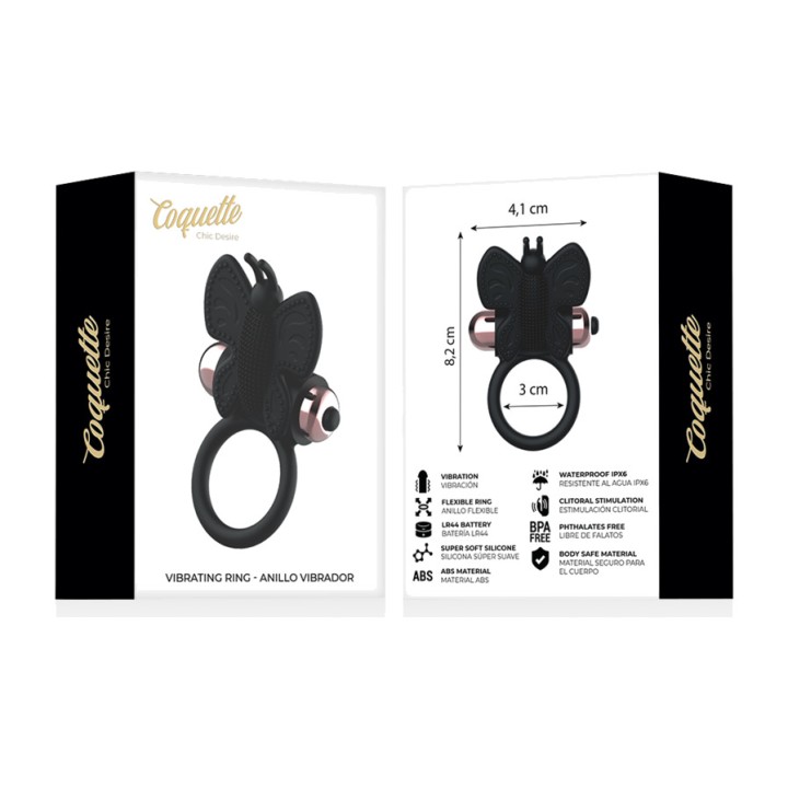COQUETTE CHIC DESIRE Penis vibration ring BUTTERFLY D-225737