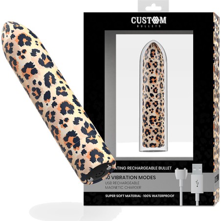 bala vibradora recargable de 10 intensidades leopard-31875