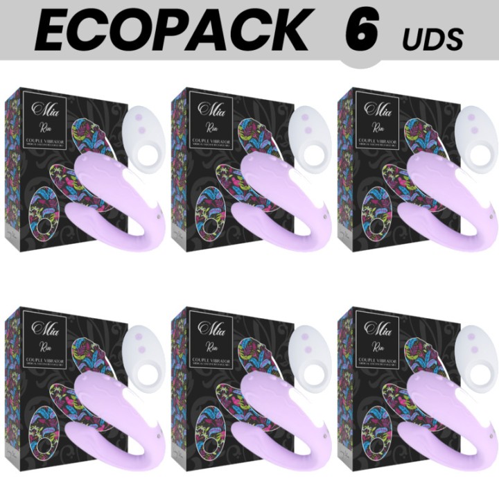 MIA Lot de 6 vibromasseurs pour couples avec télécommande