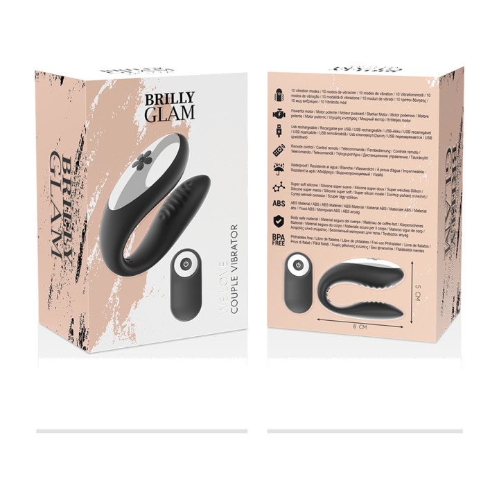 BRILLY GLAM Remote-controlled couples vibrator WE LOVE
