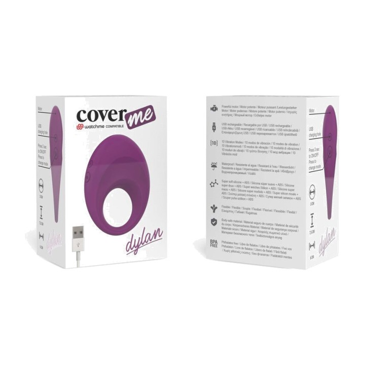 COVERME Anneau vibrant rechargeable avec télécommande