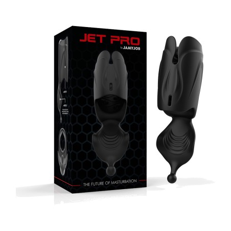 rechargeable male masturbator with 2-motor vibration stroker