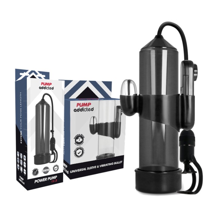 PUMP ADDICTED Pompe à érection avec vibromasseur RX5