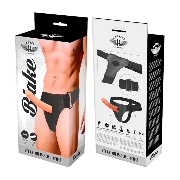 HARNESS ATTRACTION Hollow penis extender BLAKE 15,5CM Ø4CM