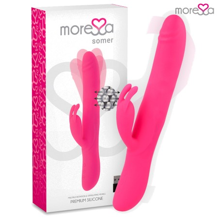 vibratore rotante perlato in silicone premium somer