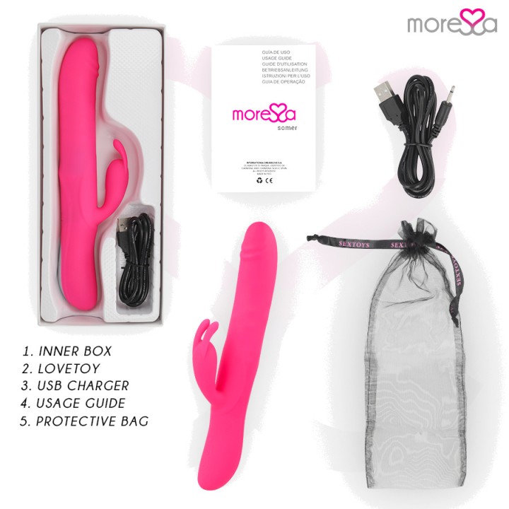 MORESSA Premium silicone beaded rotating vibrator SOMER