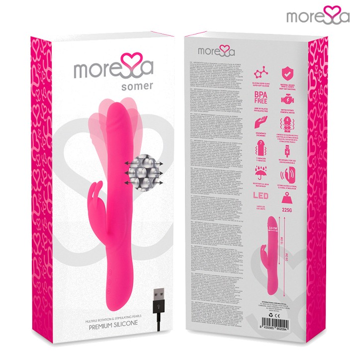 MORESSA Perlen-Rotationsvibrator aus Premium-Silikon SOMER